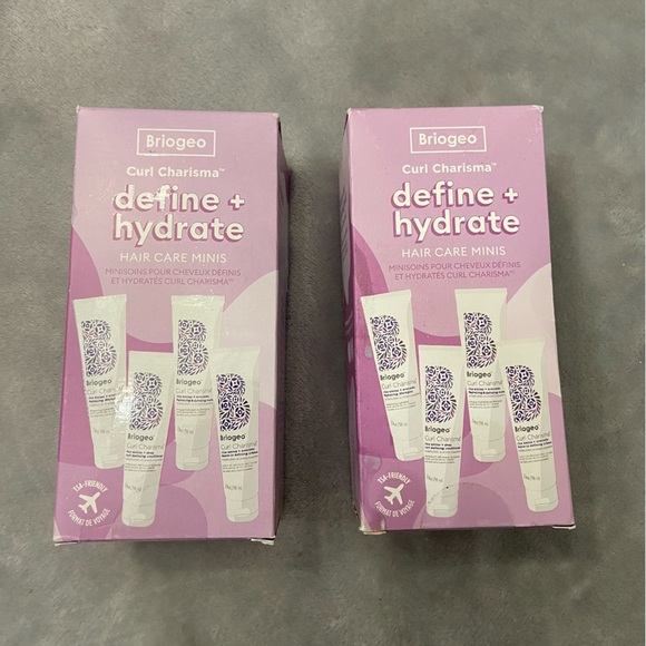 New! TWO briogeo define + hydrate hair care minis sets 27608 - Picture 2 of 11